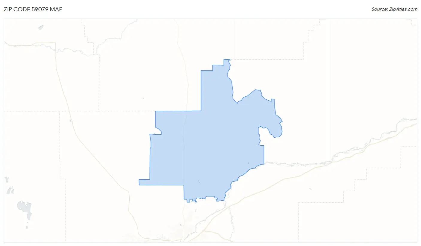 Zip Code 59079 Map