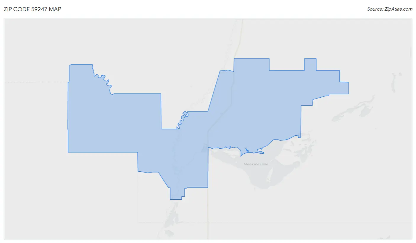 Zip Code 59247 Map