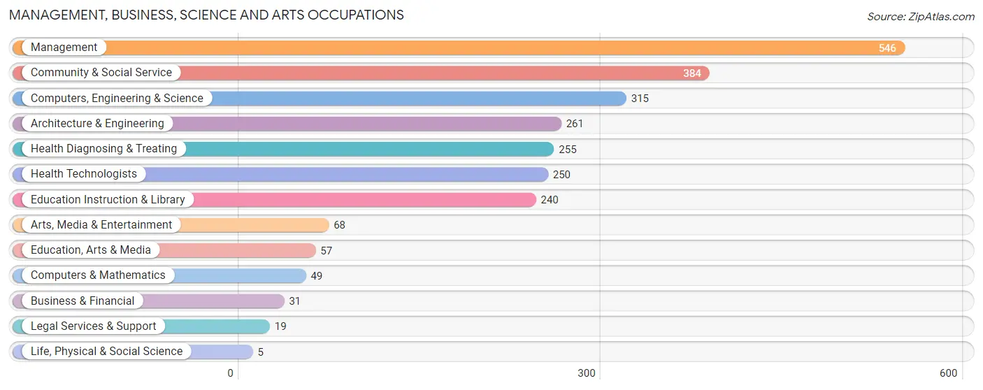 Management, Business, Science and Arts Occupations in Zip Code 59330