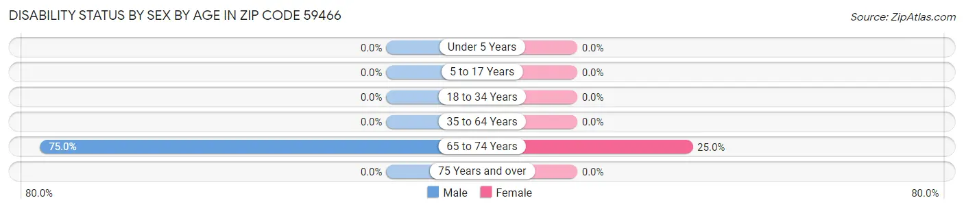 Disability Status by Sex by Age in Zip Code 59466