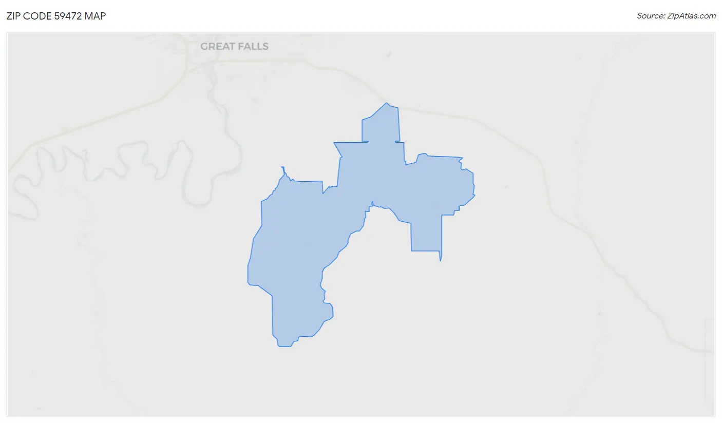 Zip Code 59472 Map