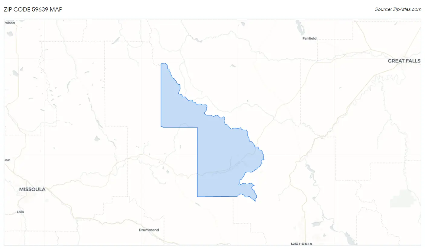 Zip Code 59639 Map