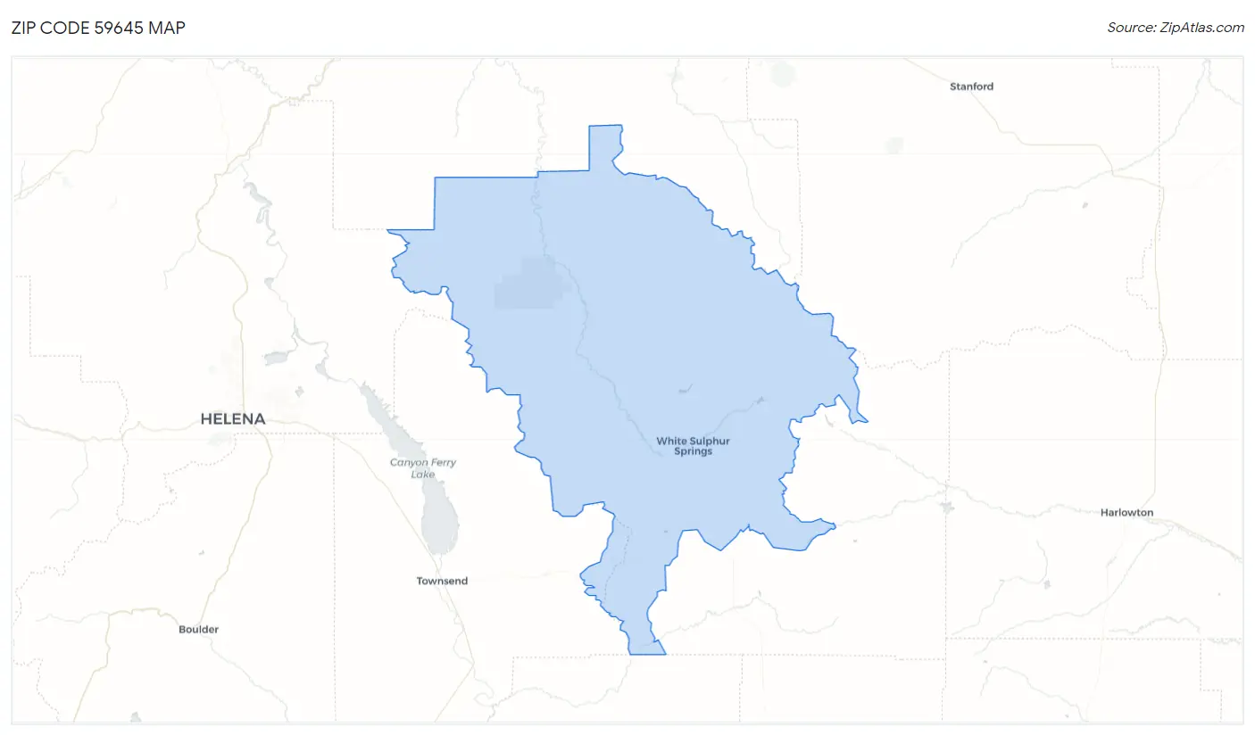 Zip Code 59645 Map