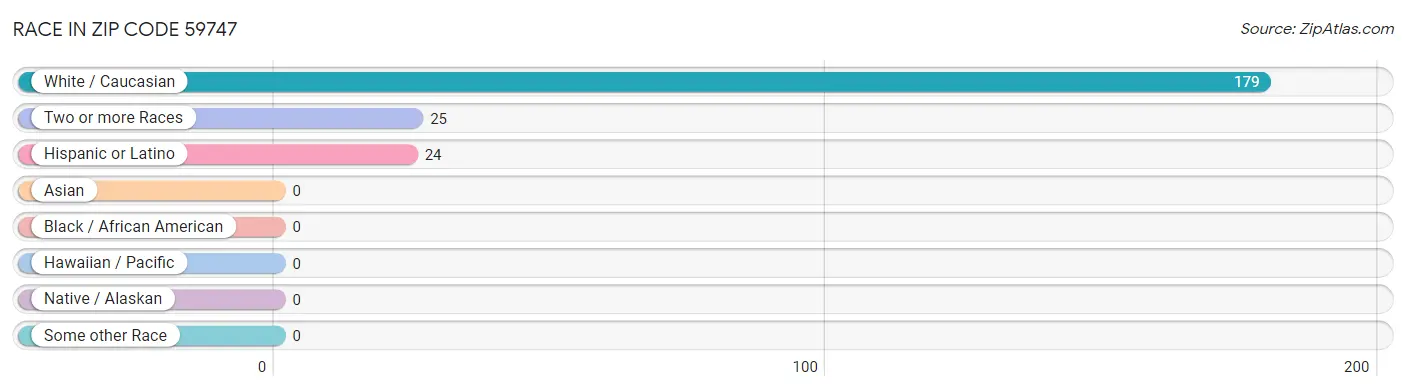 Race in Zip Code 59747
