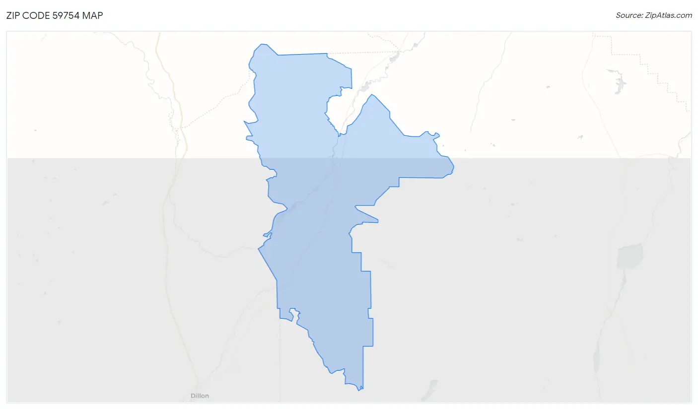 Zip Code 59754 Map