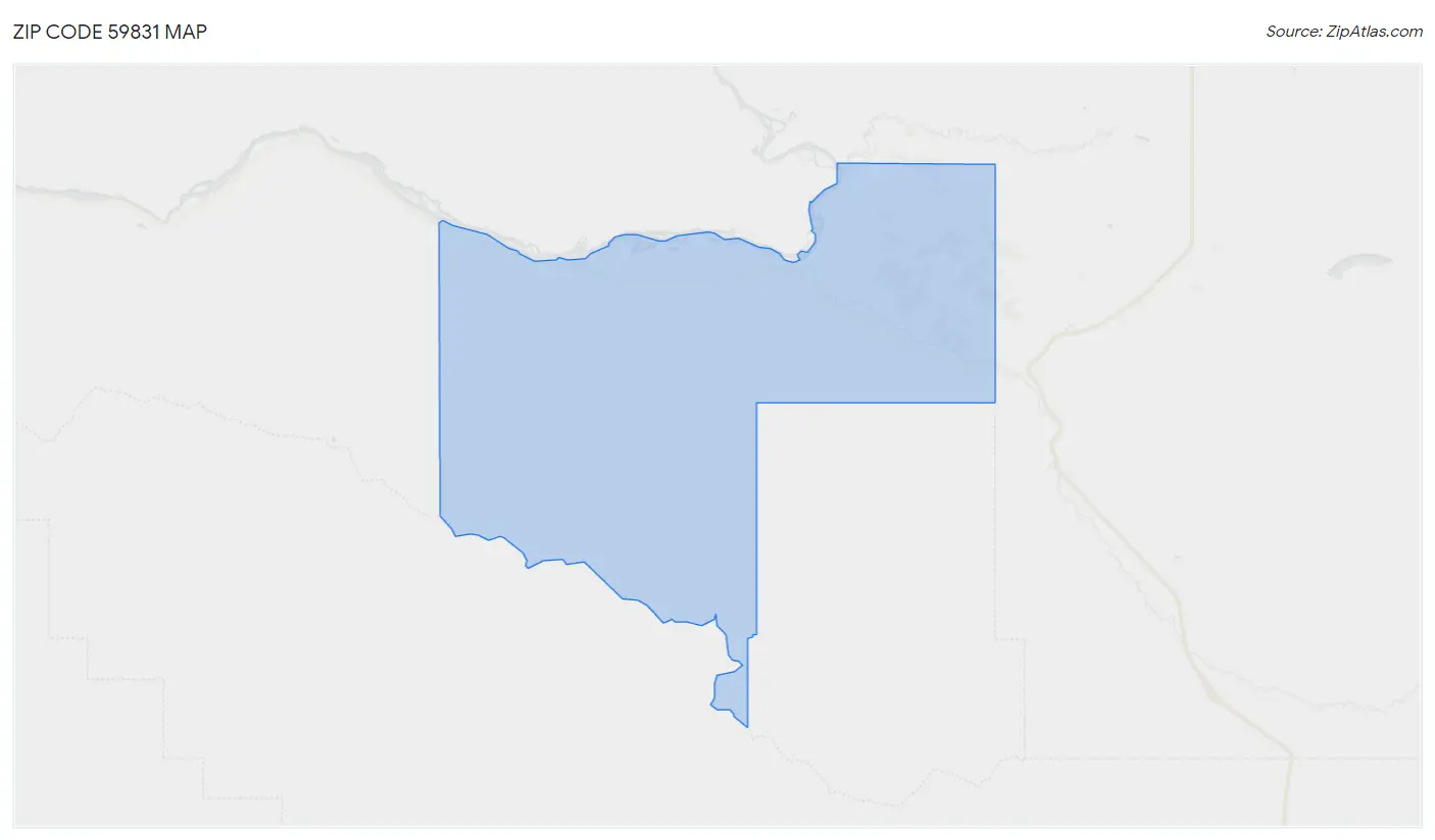 Zip Code 59831 Map