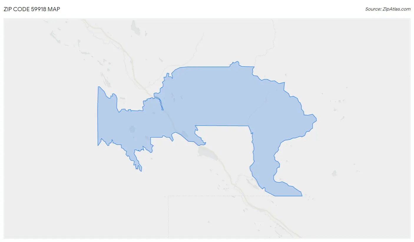 Zip Code 59918 Map