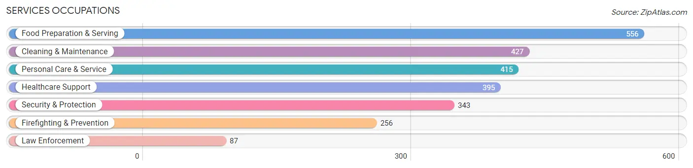 Services Occupations in Zip Code 60007