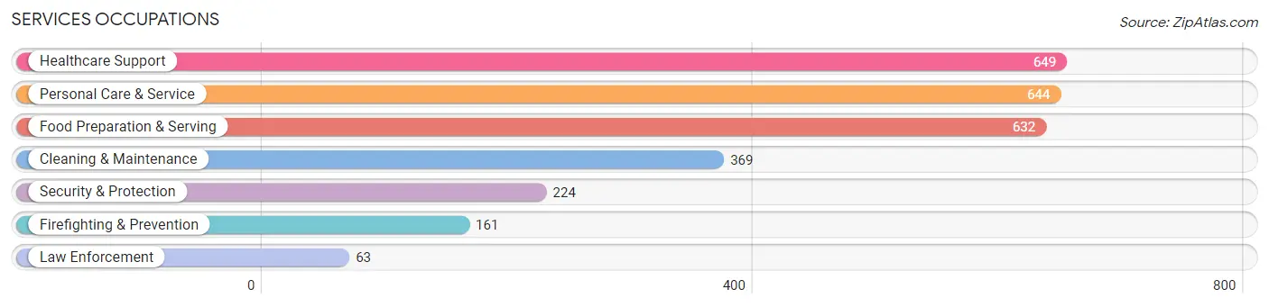 Services Occupations in Zip Code 60089