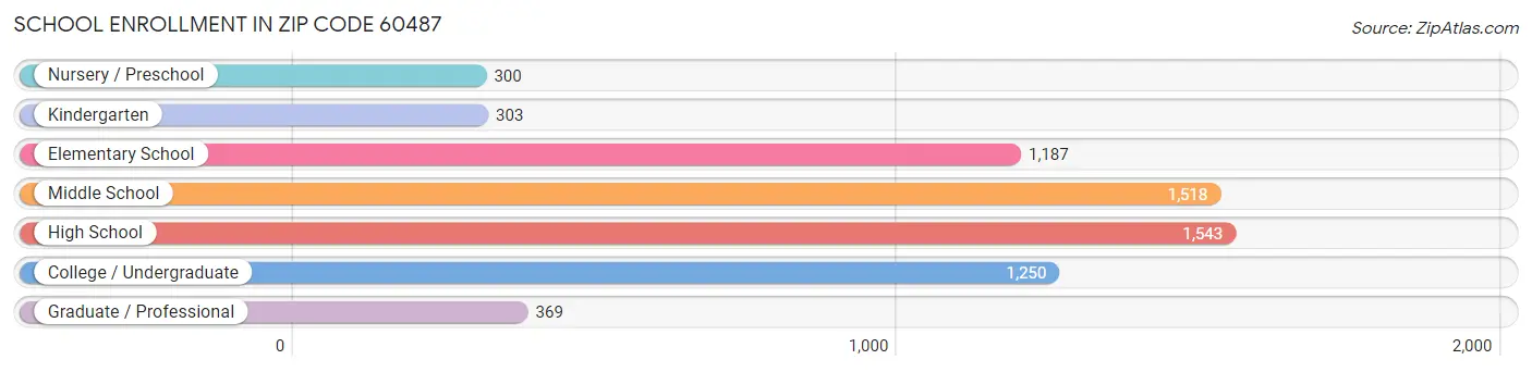 School Enrollment in Zip Code 60487