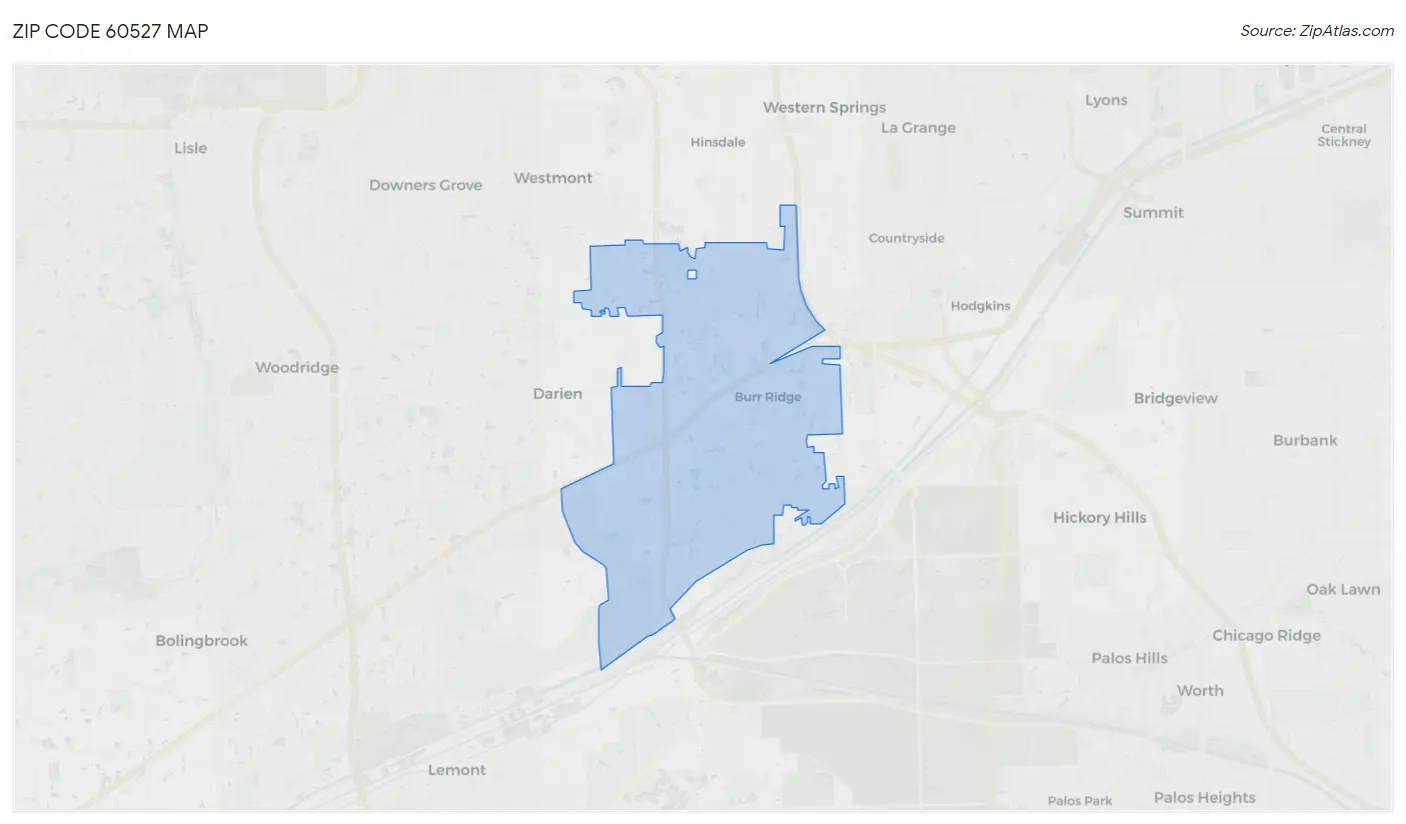 Zip Code 60527 Map