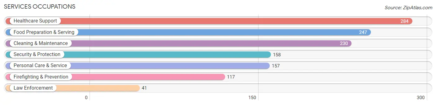 Services Occupations in Zip Code 60548