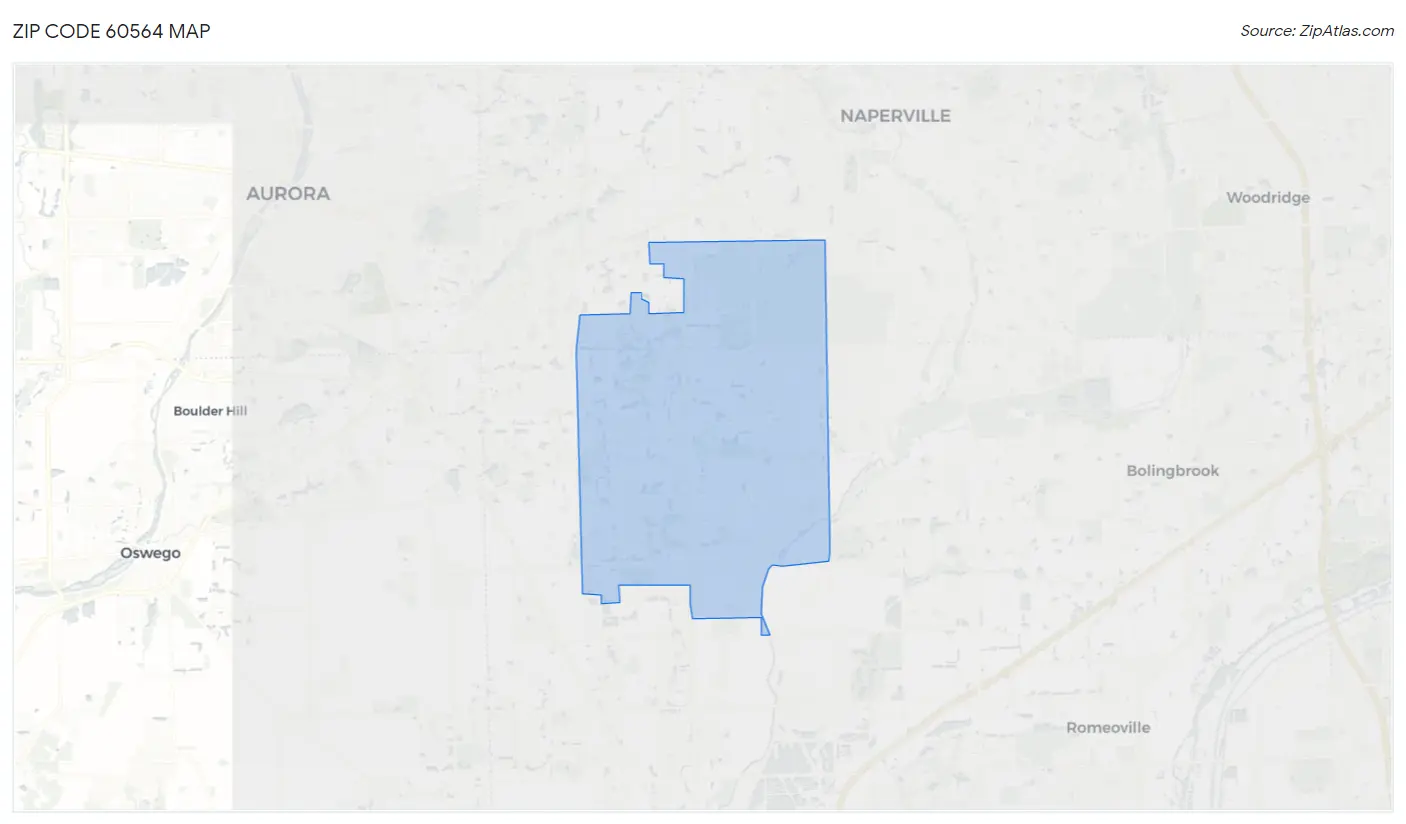 Zip Code 60564 Map