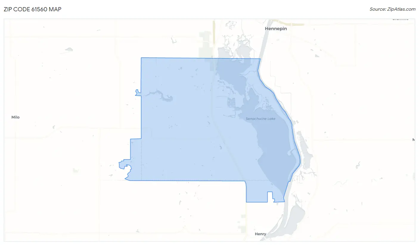 Zip Code 61560 Map