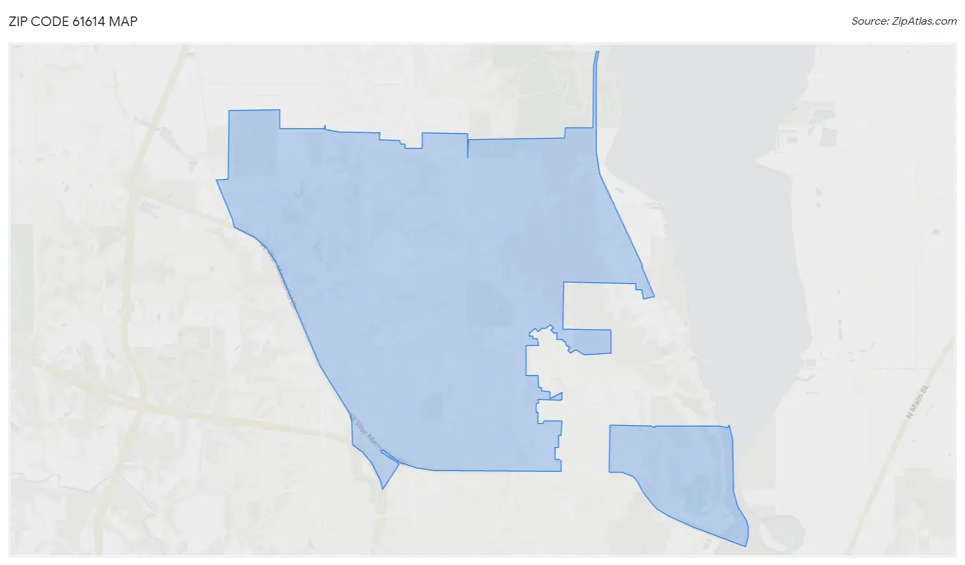 Zip Code 61614 Map