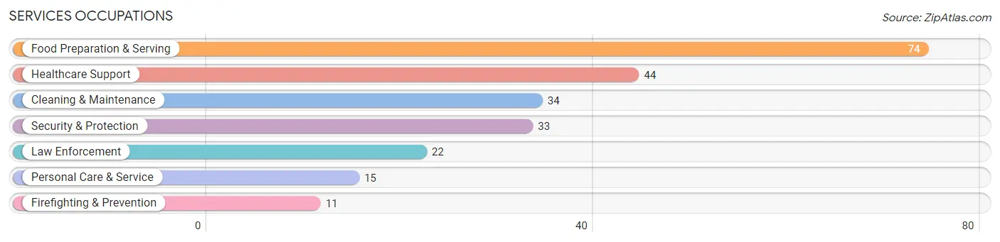 Services Occupations in Zip Code 62691