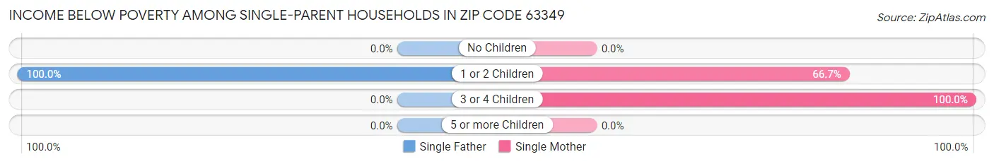 Income Below Poverty Among Single-Parent Households in Zip Code 63349