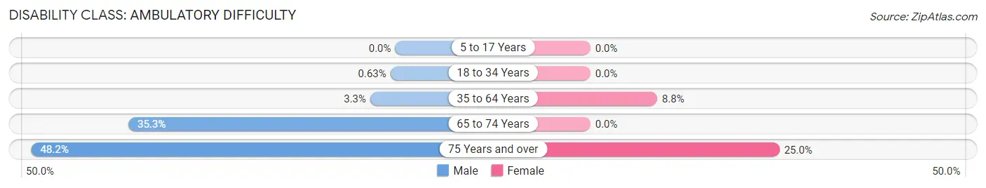 Disability in Zip Code 63781: <span>Ambulatory Difficulty</span>