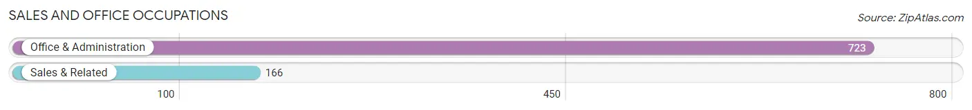 Sales and Office Occupations in Zip Code 64058