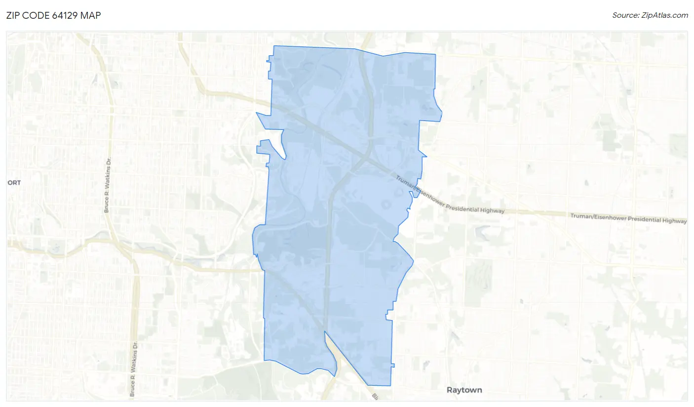 Zip Code 64129 Map