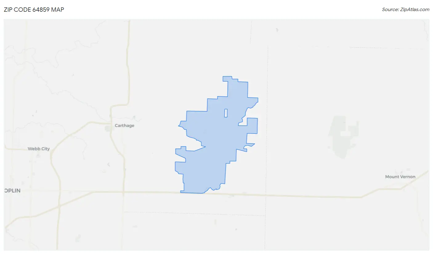 Zip Code 64859 Map