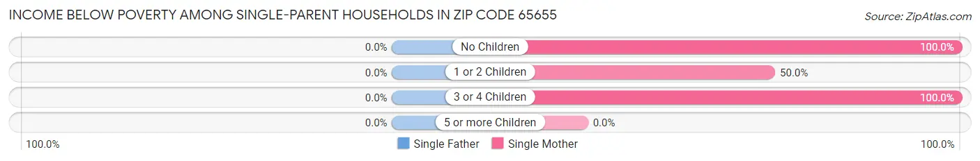 Income Below Poverty Among Single-Parent Households in Zip Code 65655