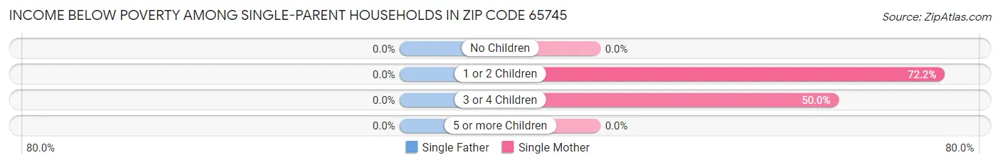Income Below Poverty Among Single-Parent Households in Zip Code 65745