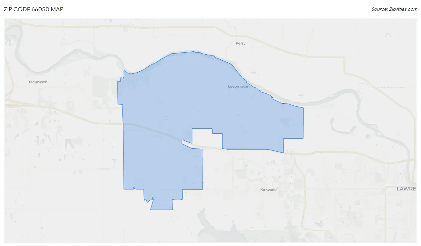 Zip Code 66050 Map