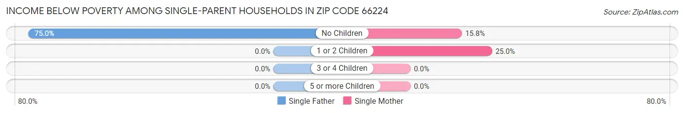 Income Below Poverty Among Single-Parent Households in Zip Code 66224
