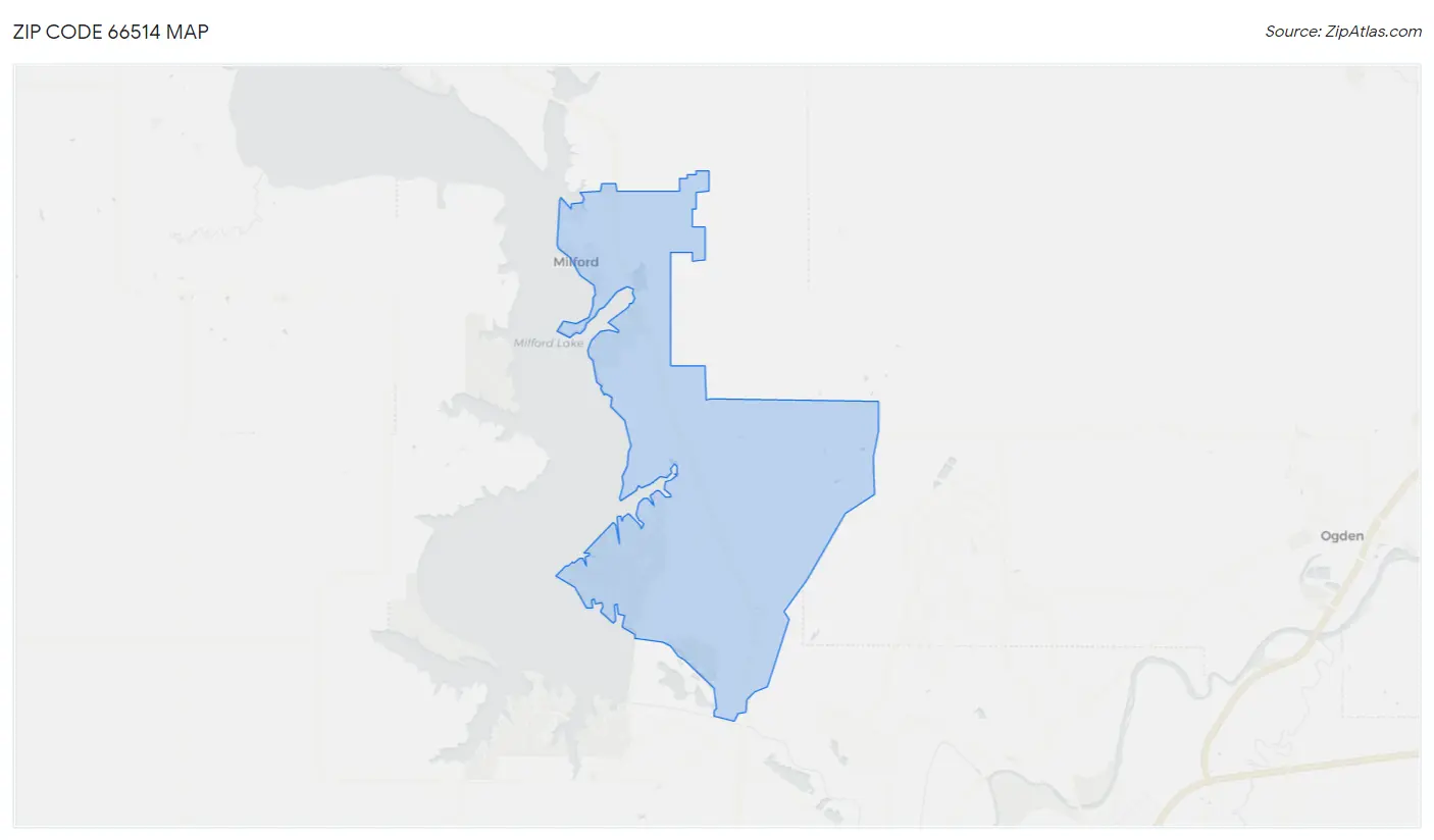 Zip Code 66514 Map