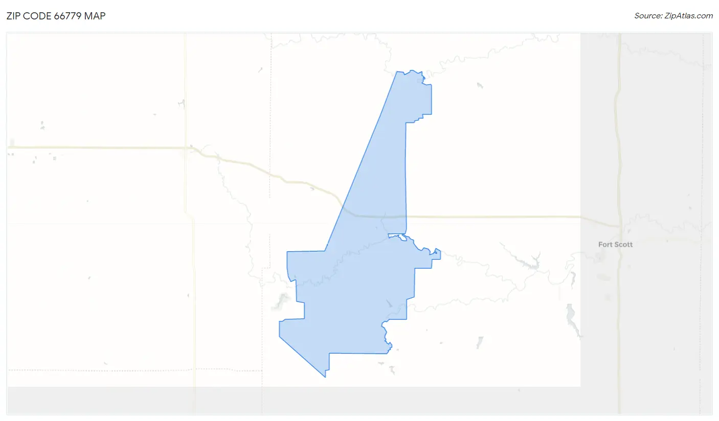 Zip Code 66779 Map