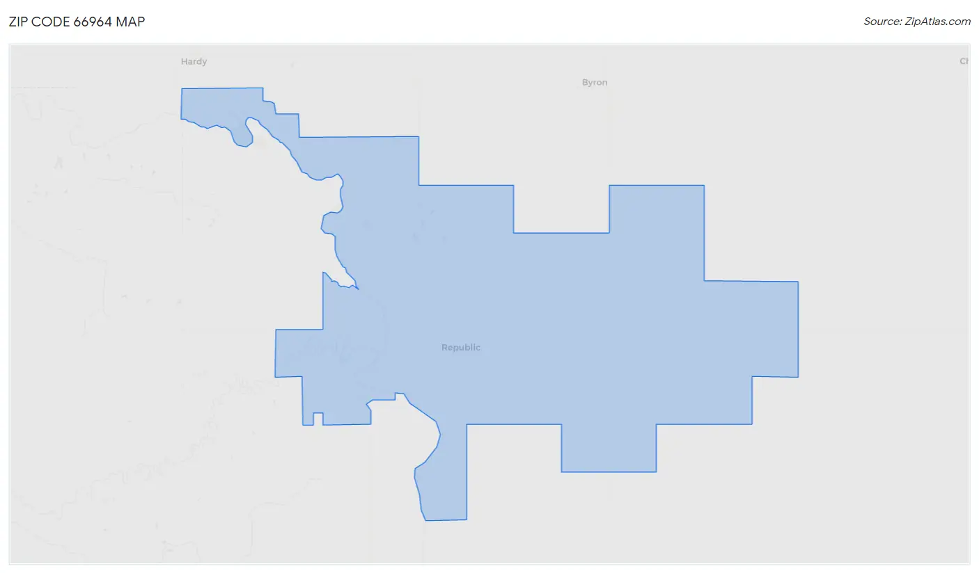 Zip Code 66964 Map