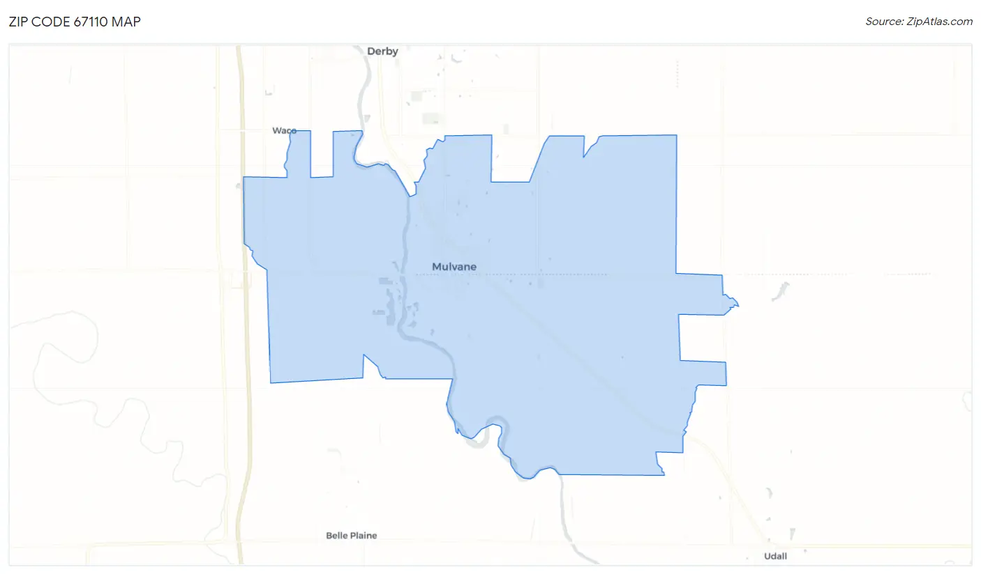 Zip Code 67110 Map