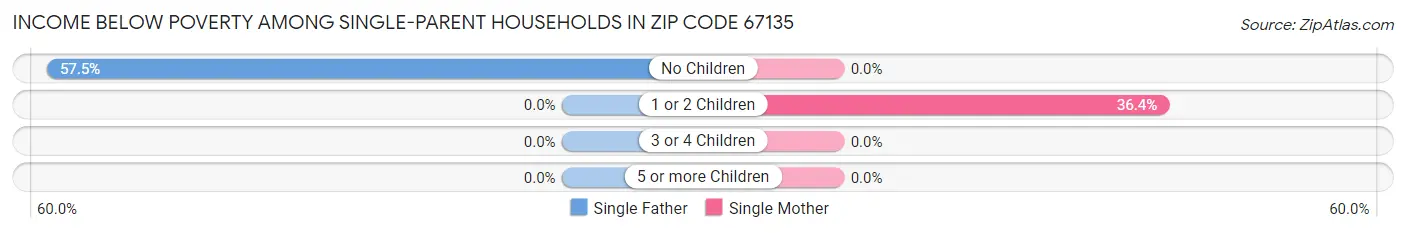 Income Below Poverty Among Single-Parent Households in Zip Code 67135
