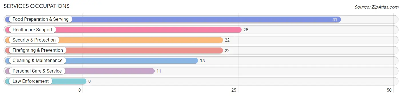 Services Occupations in Zip Code 67333