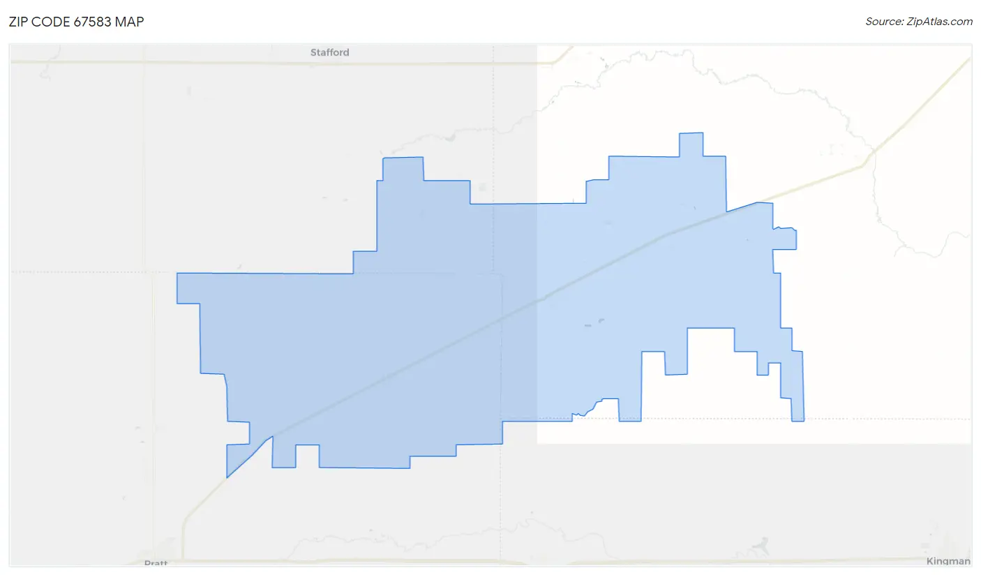 Zip Code 67583 Map