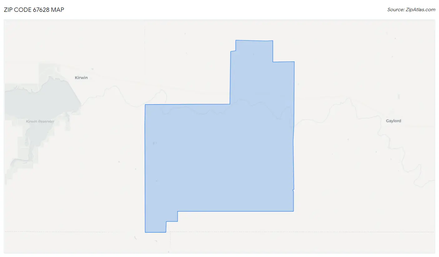 Zip Code 67628 Map