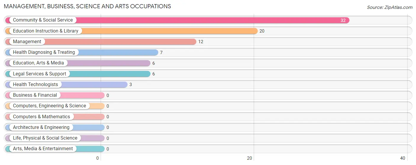 Management, Business, Science and Arts Occupations in Zip Code 67667