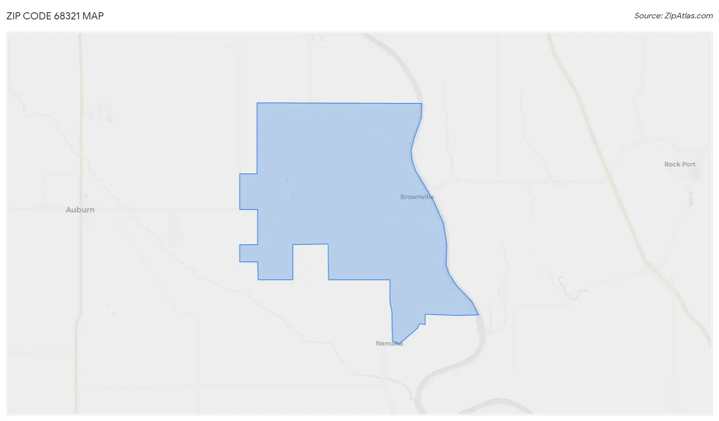 Zip Code 68321 Map