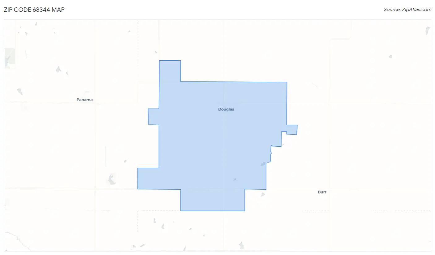 Zip Code 68344 Map