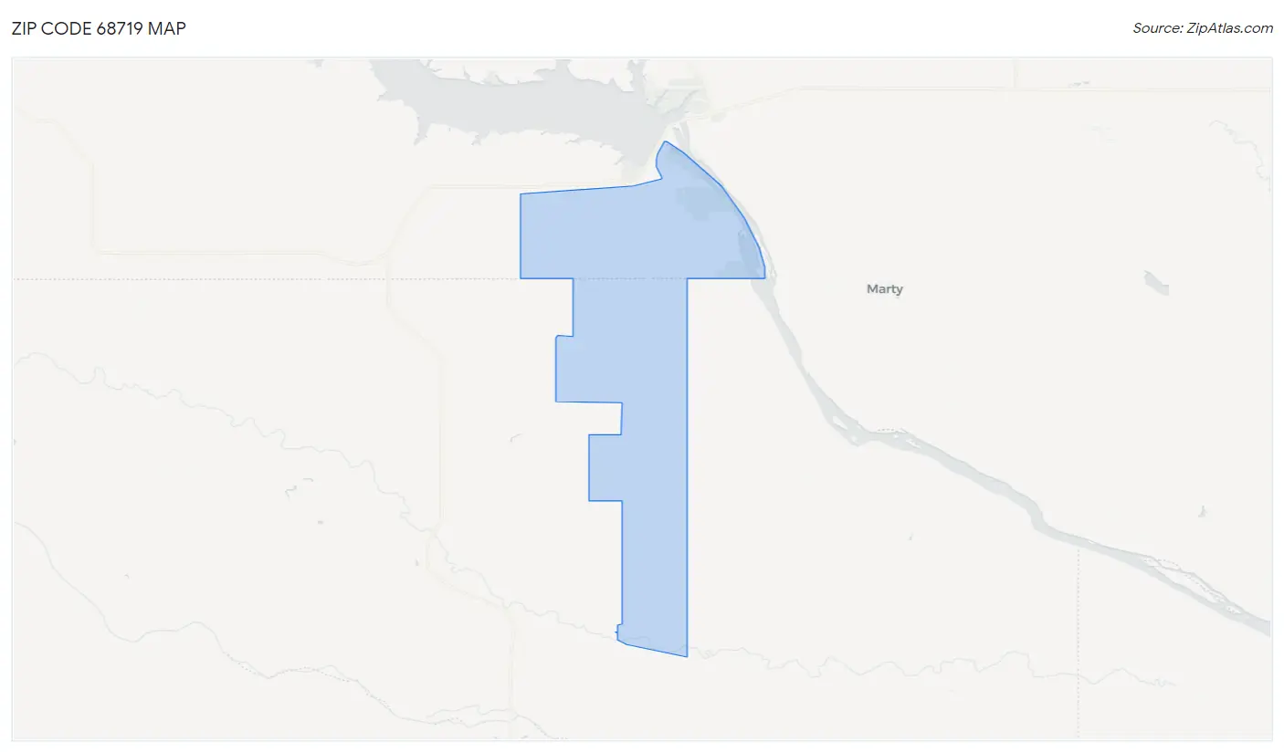 Zip Code 68719 Map