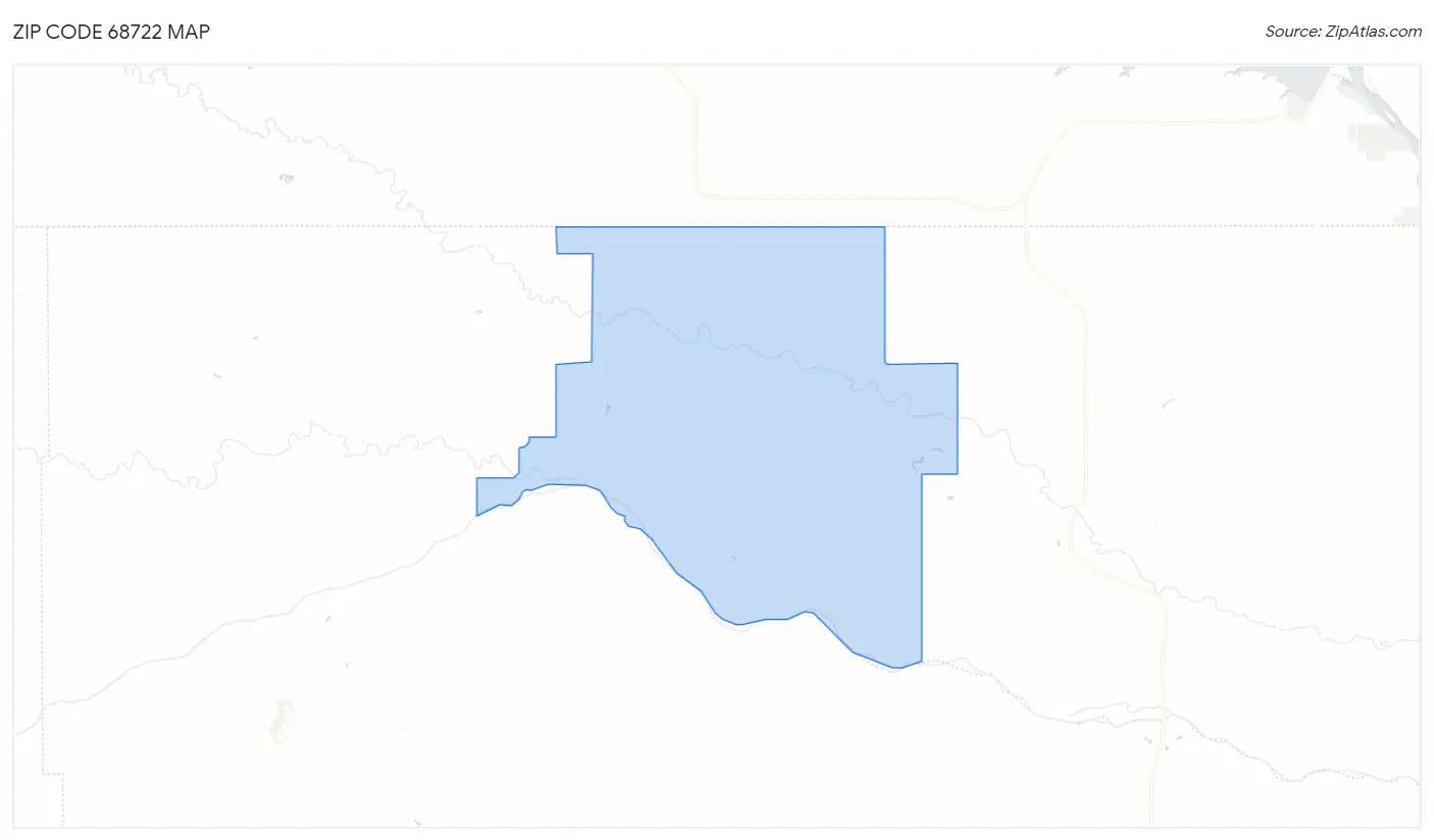 Zip Code 68722 Map