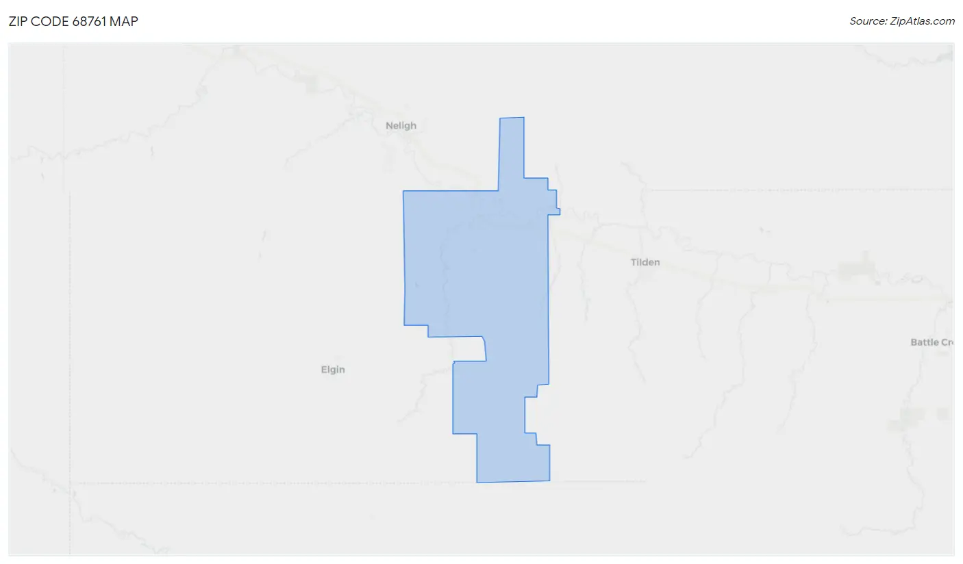 Zip Code 68761 Map