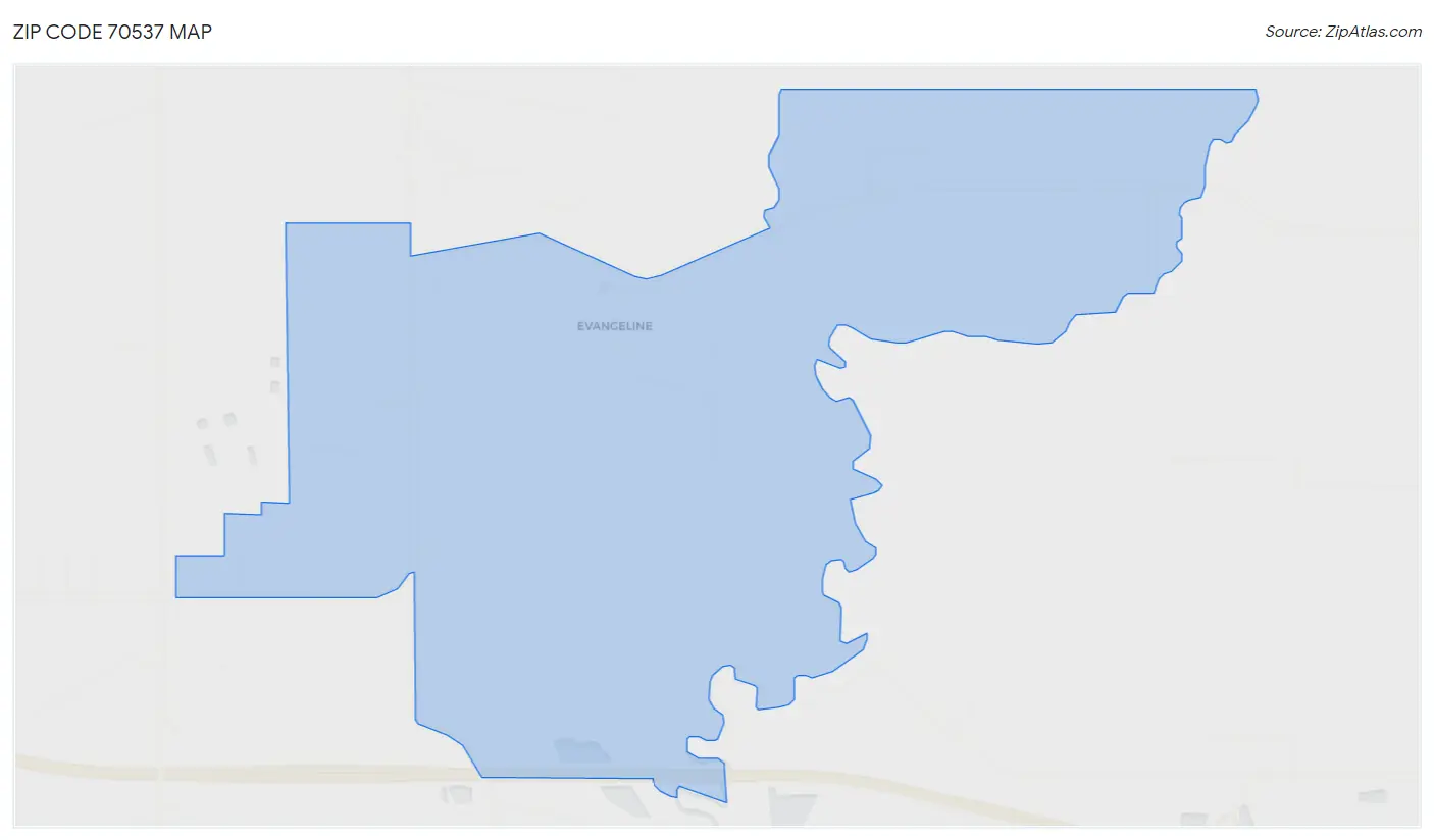 Zip Code 70537 Map