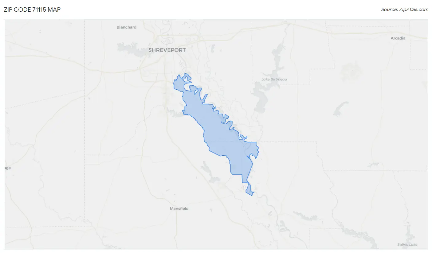 Zip Code 71115 Map