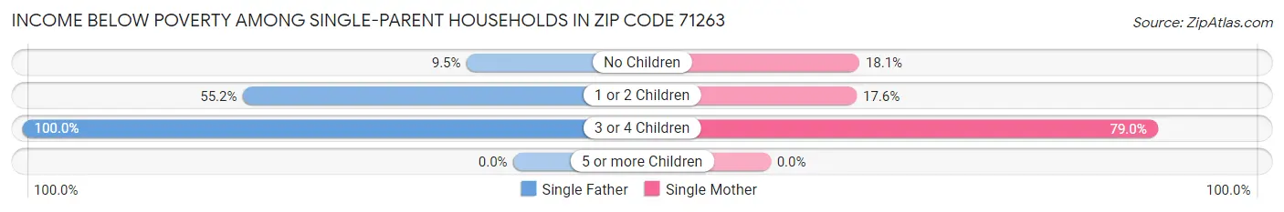 Income Below Poverty Among Single-Parent Households in Zip Code 71263