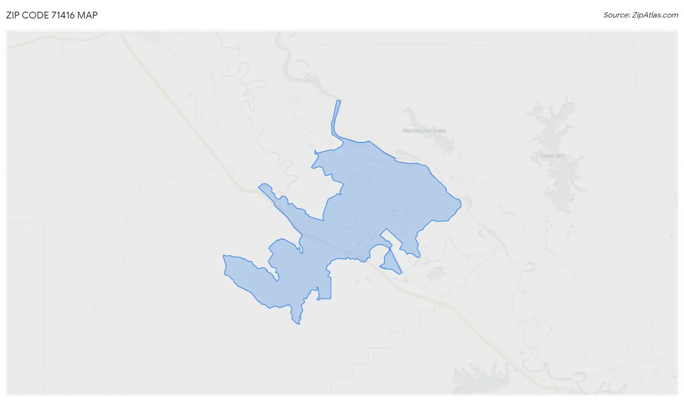 Zip Code 71416 Map