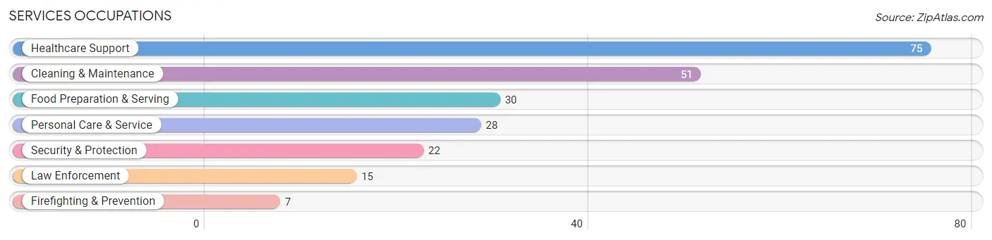 Services Occupations in Zip Code 71675