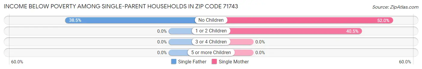 Income Below Poverty Among Single-Parent Households in Zip Code 71743