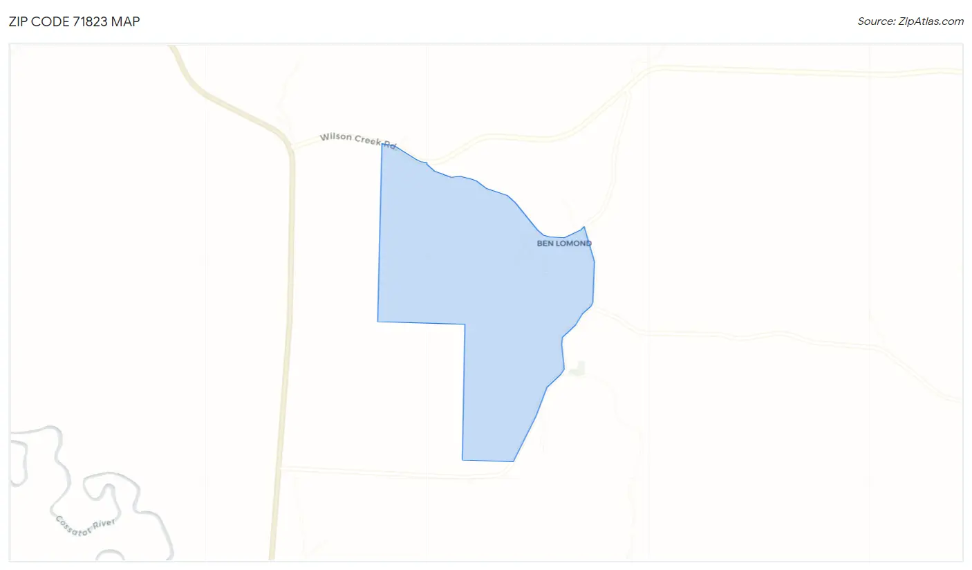 Zip Code 71823 Map